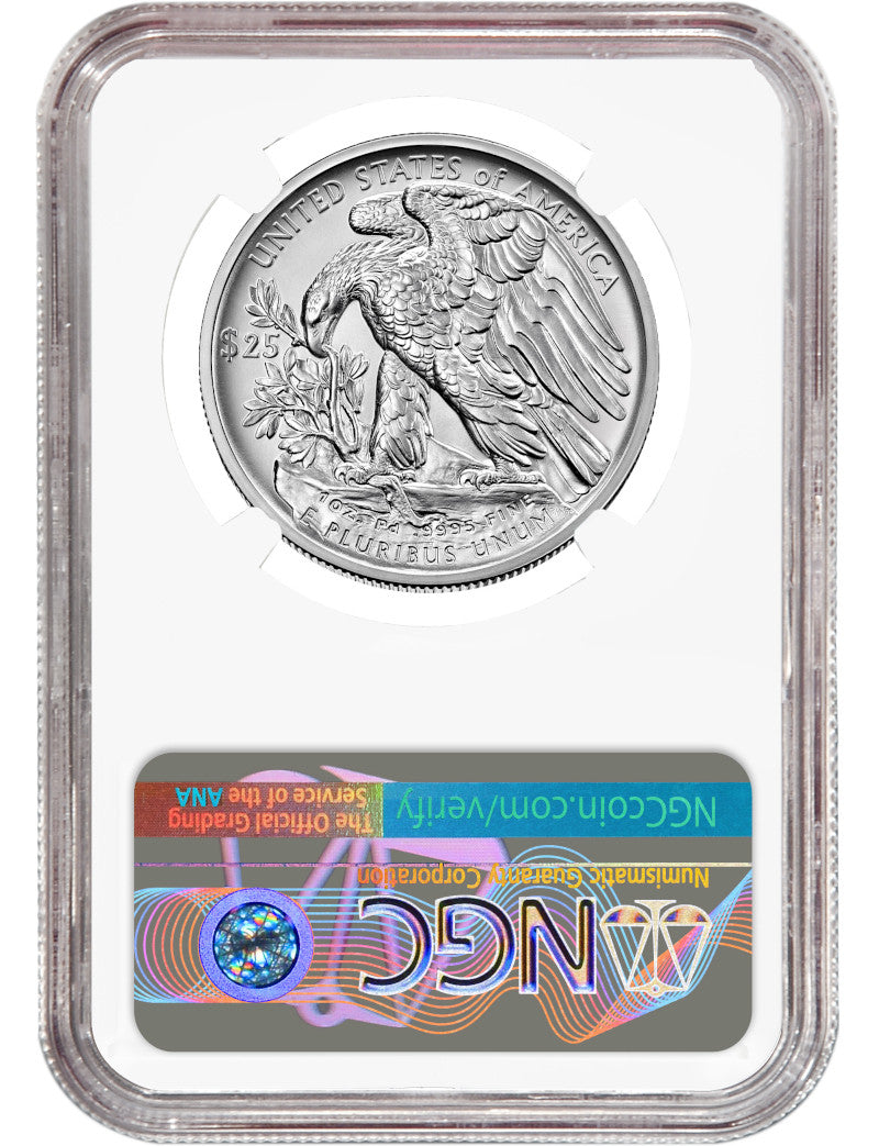 2022-W Palladium Reverse Proof Advanced Releases NGC PF70 Ron Harrigal Signed