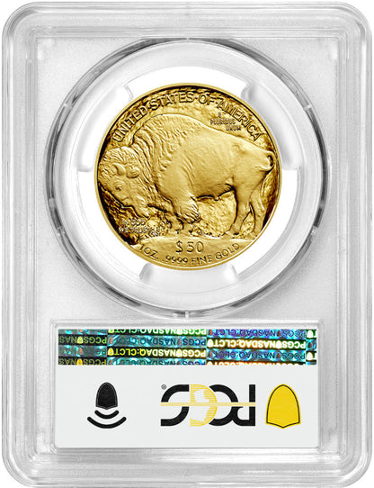 2022-W $50 Gold Buffalo First Day of Issue PCGS PR70DCAM