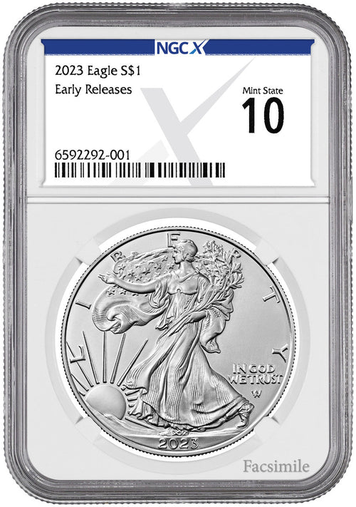 2023 American Silver Eagle Early Releases NGCX MS10