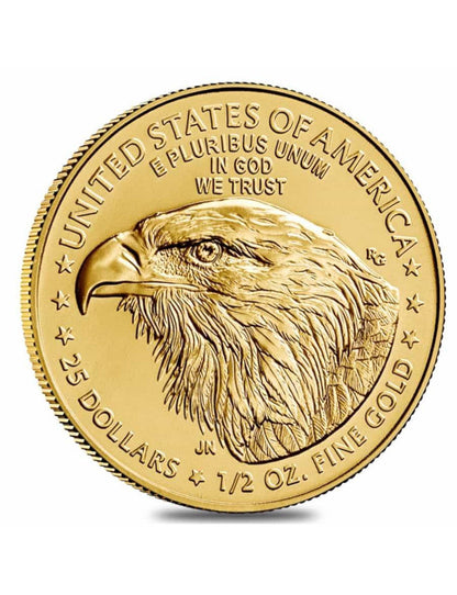 2023 1/2 oz $25 American Gold Eagle Coin BU