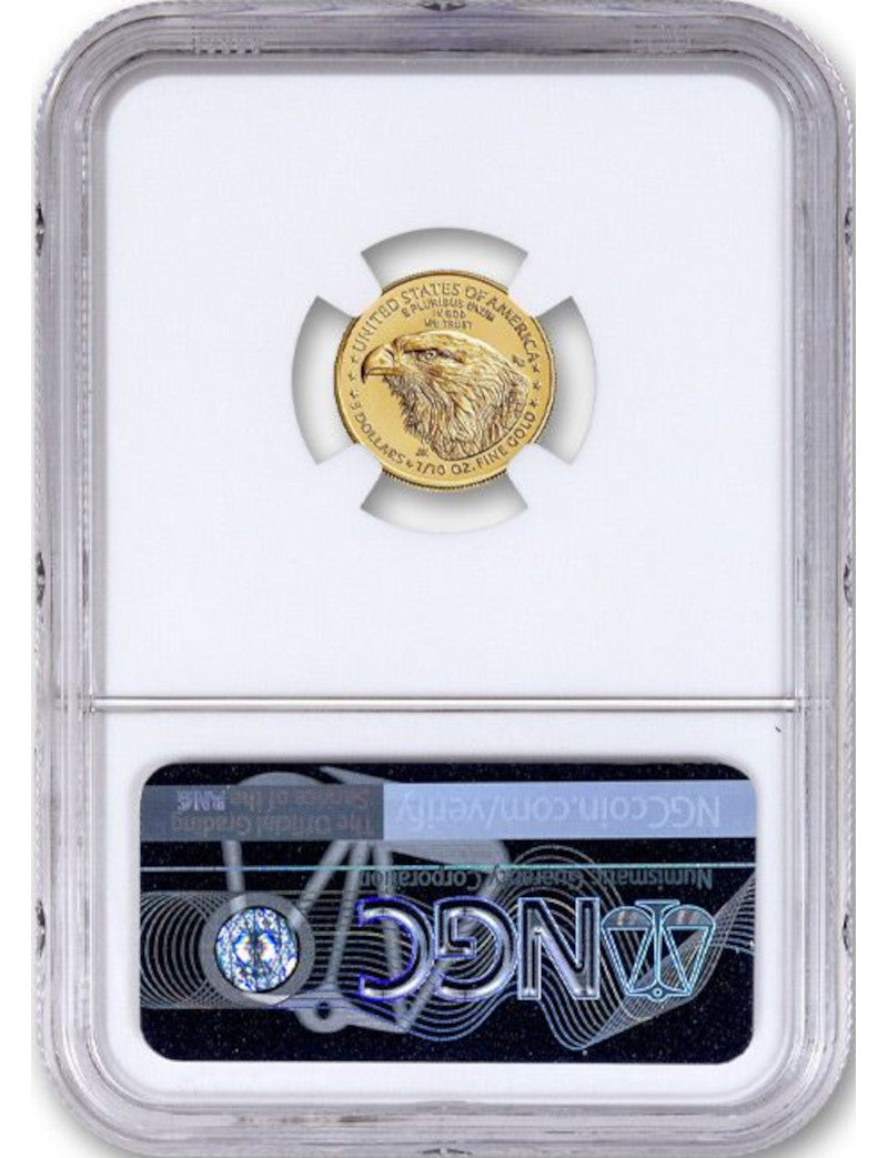2023 $5 Tenth Ounce Gold Eagle First Day of Issue NGC MS70