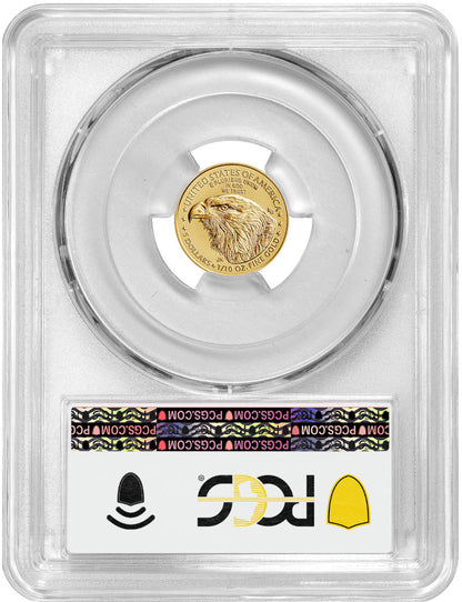2023 $5 American Gold Eagle 1/10 oz PCGS MS70 First Day of Issue
