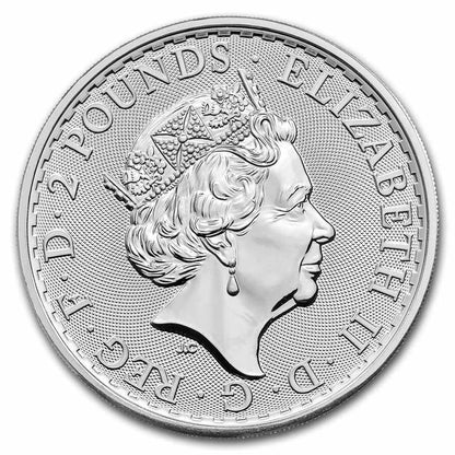 2023 British 1 Oz Silver Queen Elizabeth II Britannia Coin BU