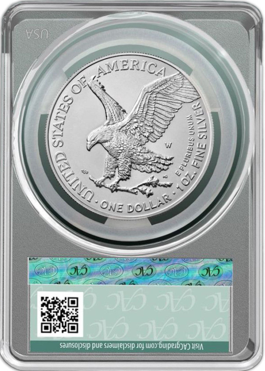 2024 American Silver Eagle FDD Monster Box Label CAC MS70