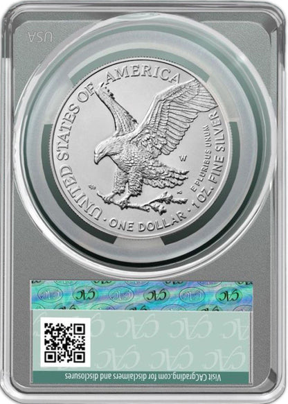 2024 American Silver Eagle FDD Monster Box Label CAC MS70