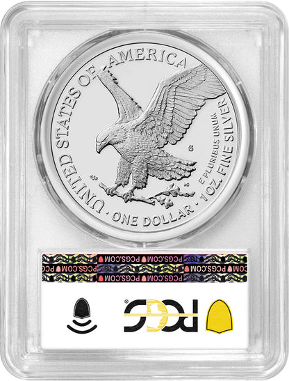 2024-S Proof Silver Eagle First Day of Issue Bridge PCGS PR70