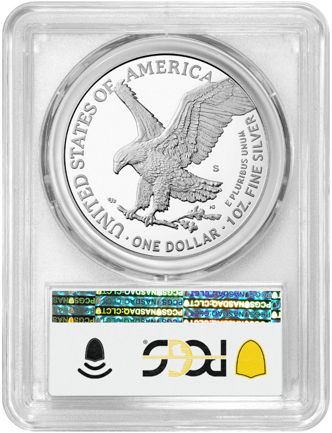 2025-S Silver Eagle 250th Anniversary U.S. Navy Privy FDI PCGS PR70
