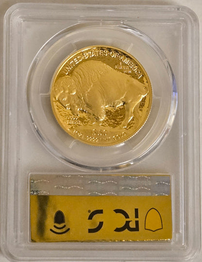 2025-W $50 Proof Gold Buffalo Advanced PCGS PR70 Gold Label