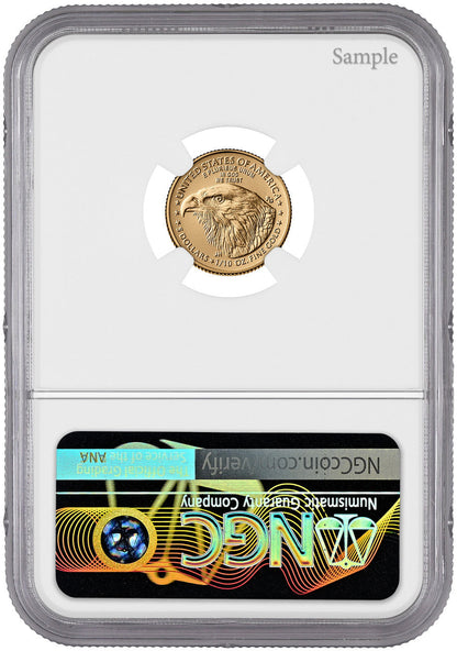 2026 1/10 oz American Gold Eagle First Day of Issue NGC MS70