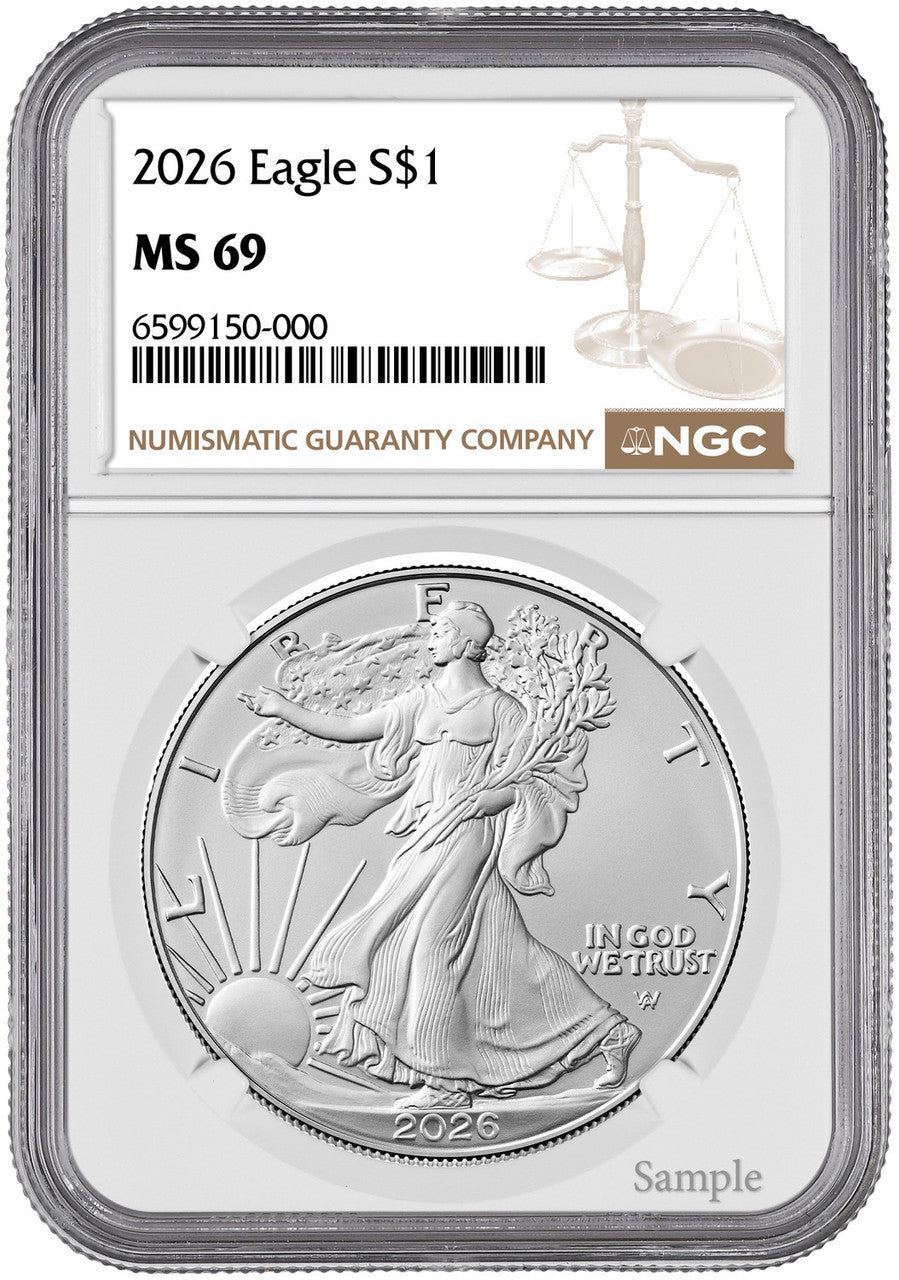 1986-2026 American Silver Eagle 42-pc Set NGC MS69 (3 New NGC Boxes)