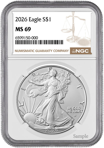 1986-2026 American Silver Eagle 42-pc Set NGC MS69 (3 New NGC Boxes)