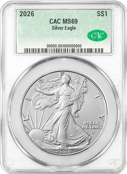 2026 American Silver Eagle CAC MS69