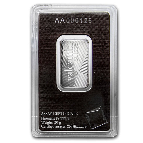 20 GRAM PLATINUM BAR VALCAMBI