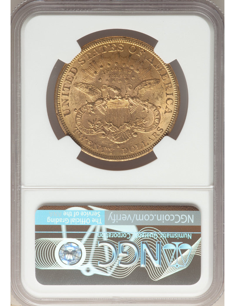 Random Date 1850-1907 Liberty $20 Gold Double Eagle NGC MS63