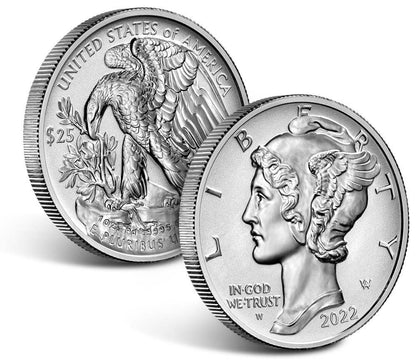 2022-W Palladium Reverse Proof First Day Issue PCGS PR70