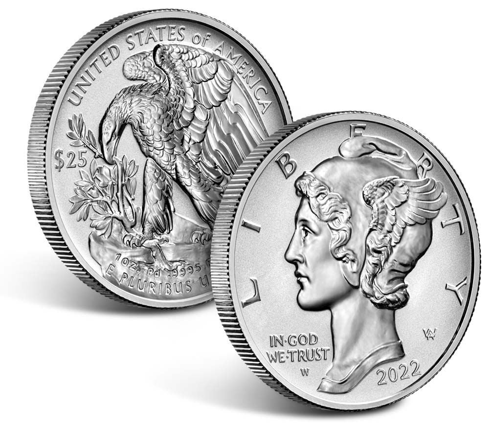 2022-W Palladium Reverse Proof Silver FDOI NGC PF70