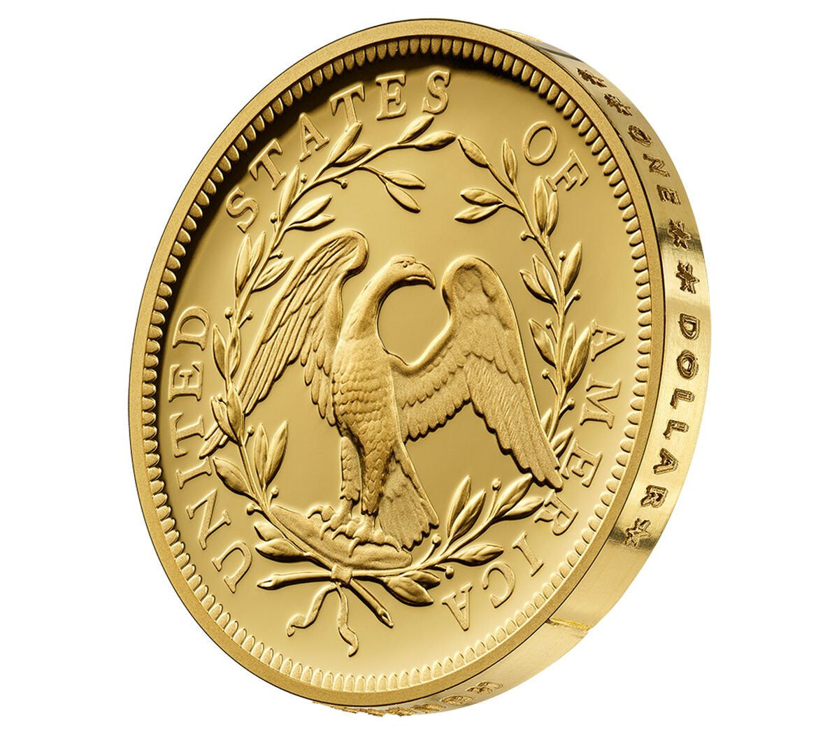 2024-W 230th Anniversary Flowing Hair Gold Dollar FDI PCGS PR70DCAM