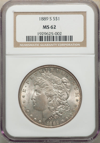 1889-S S$1 Morgan Dollar NGC MS62
