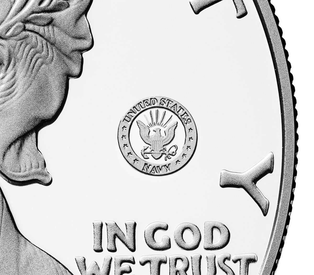 2025-S Silver Eagle 250th Anniversary U.S. Navy Privy NGC PF69 Salute Label