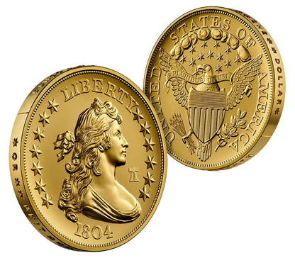 2026 1804 Draped Bust Dollar Gold Coin AD CAC SP70 Founders