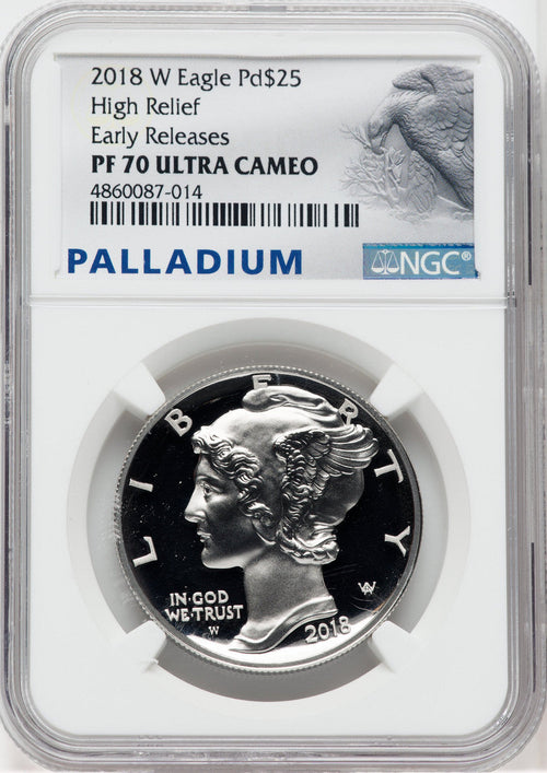 2018-W $25 Palladium First Strike NGC PF70