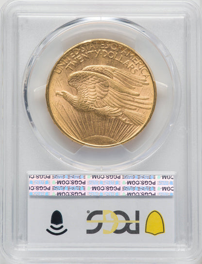 1908-D $20 NO MOTTO Saint-Gaudens Double Eagle PCGS AU58