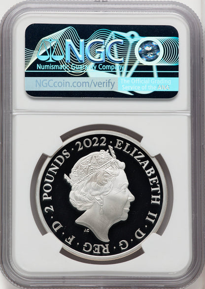 2022 G. Britain 1oz Silver King George I NGC PR70UCAM