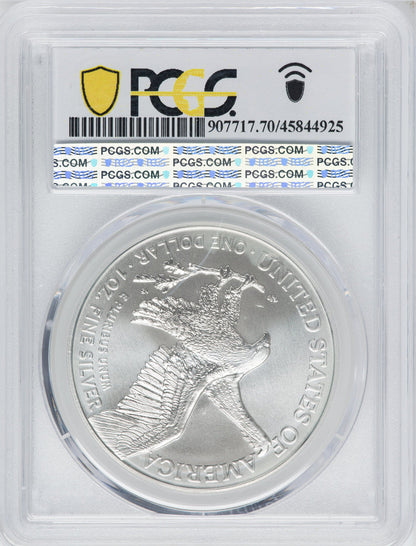 2021 American Silver Eagle Type 2 At Dusk & Dawn 35th Anniversary 320th PCGS MS70