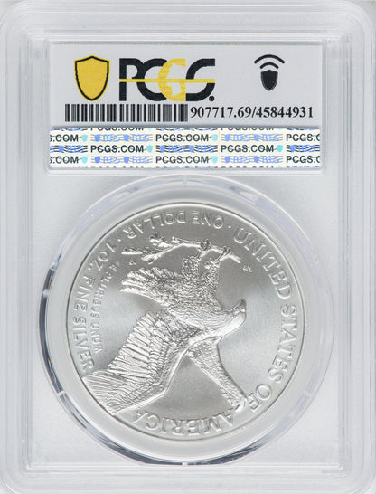 2021 American Silver Eagle Type 2 At Dusk & Dawn 35th Anniversary 326th PCGS MS69