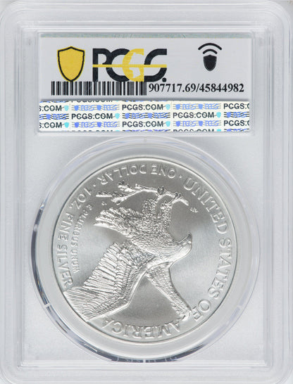 2021 American Silver Eagle Type 2 At Dusk & Dawn 35th Anniversary 377th PCGS MS69