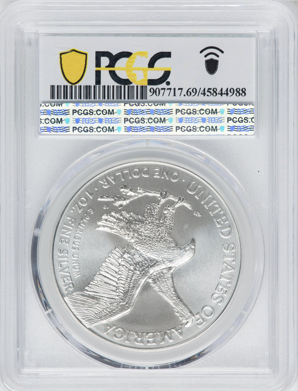 2021 American Silver Eagle Type 2 At Dusk & Dawn 35th Anniversary 383rd PCGS MS69