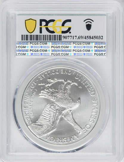 2021 American Silver Eagle Type 2 At Dusk & Dawn 35th Anniversary 427th PCGS MS69