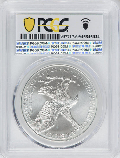 2021 American Silver Eagle Type 2 At Dusk & Dawn 35th Anniversary 429th PCGS MS69