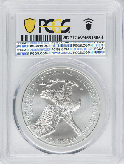 2021 American Silver Eagle Type 2 At Dusk & Dawn 35th Anniversary 449th PCGS MS69