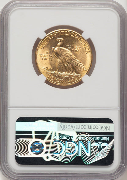 1908-D $10 MOTTO Indian Eagle NGC MS64