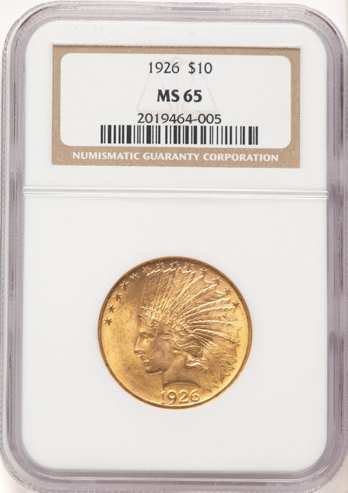 1926 $10 Indian Eagle NGC MS65 (506670003)
