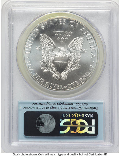 2013 Silver Eagle FS Flag PCGS MS70