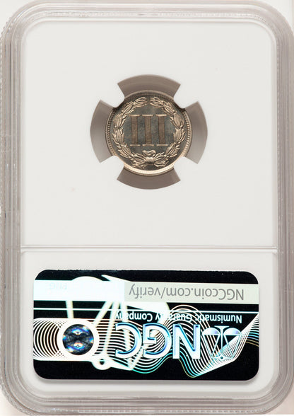 1889 3CN Proof Three Cent Nickel NGC PR67