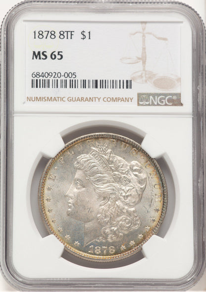 1878 8TF Morgan Dollar NGC MS65 (507439004)