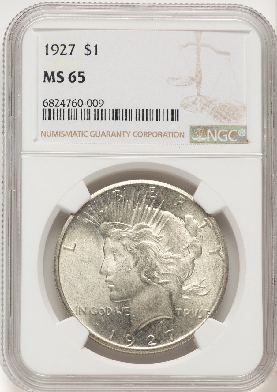 1927 Peace Dollar NGC MS65 (507631015)