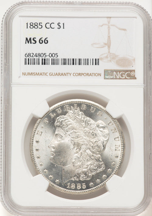 1885-CC Morgan Dollar NGC MS66 (507631038)