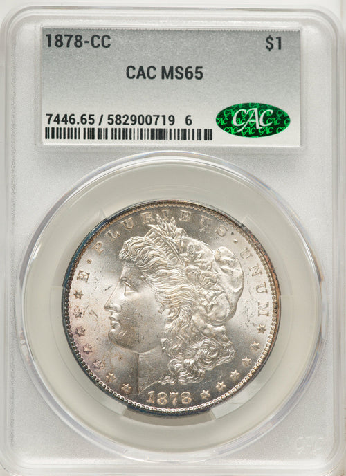 1878-CC Morgan Dollar CACG MS65