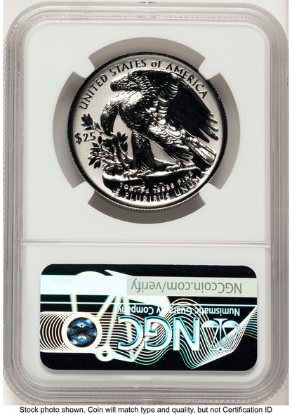2025-W Palladium Eagle 1 oz REV AR John /Michael Gaudioso US Mint Engraver Series NGC PF70 Mercanti