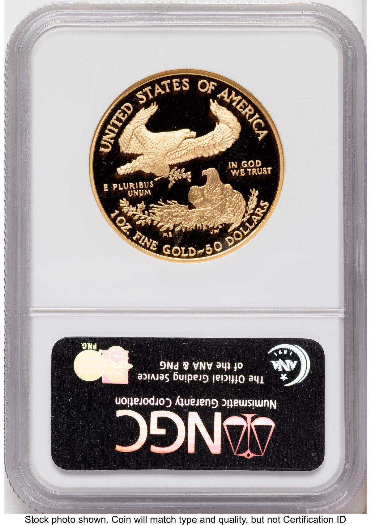 2006-W Proof Gold Eagle 1 oz 20th Anniversary NGC PF70