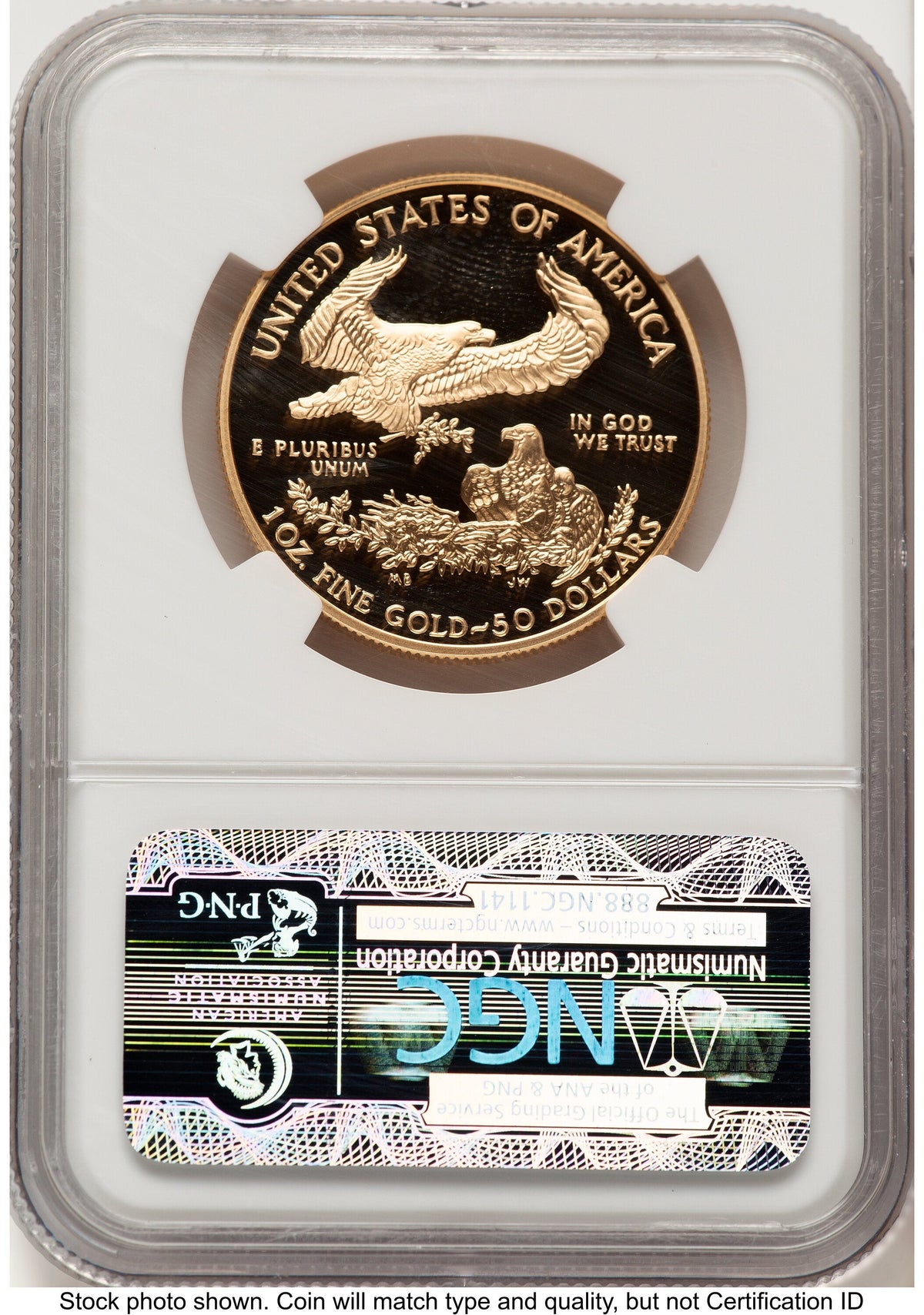 2003-W Proof Gold Eagle 1 oz Brown Label NGC PF70