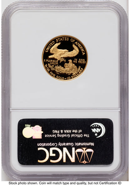 1995-W Proof Gold Eagle 1/4 oz Brown Label NGC PF70