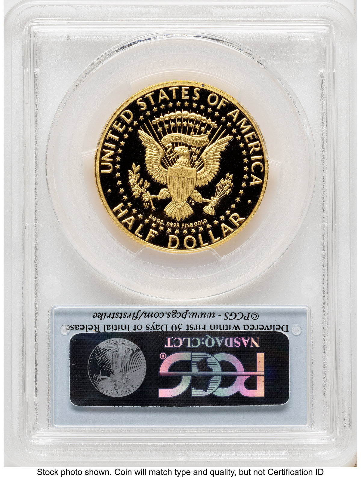 2014-W 50C Gold JFK 50th Anniversary FS Flag PCGS MS70