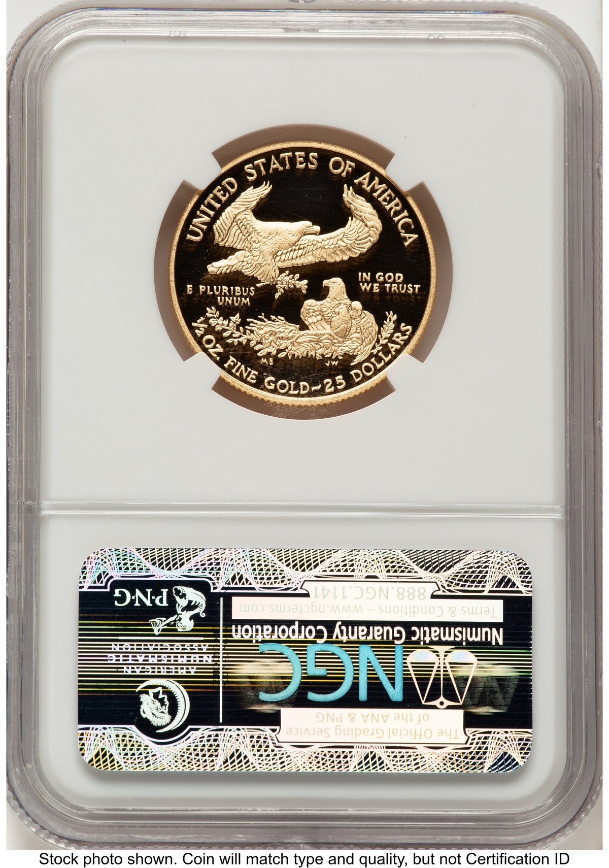 2013-W Proof Gold Eagle 1/2 oz ER Blue NGC PF70