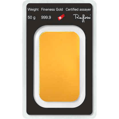 50 Gram Gold Bar Argor-Heraeus