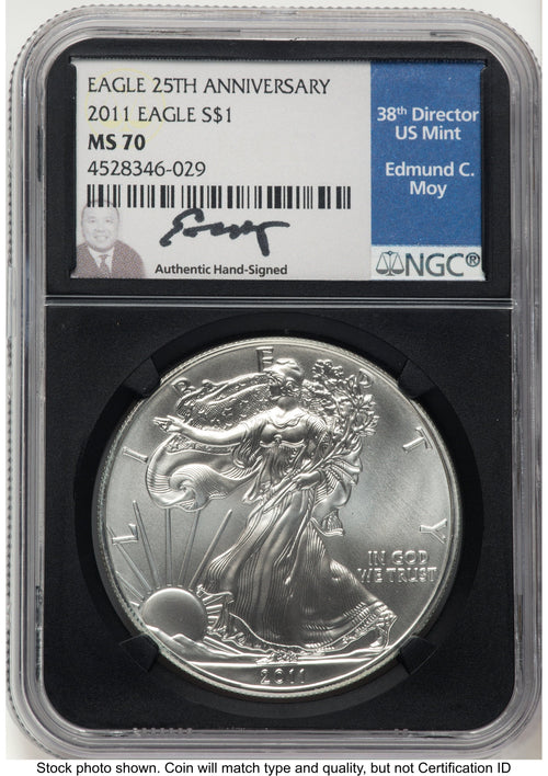 2011 Silver Eagle NGC MS70 Ed Moy